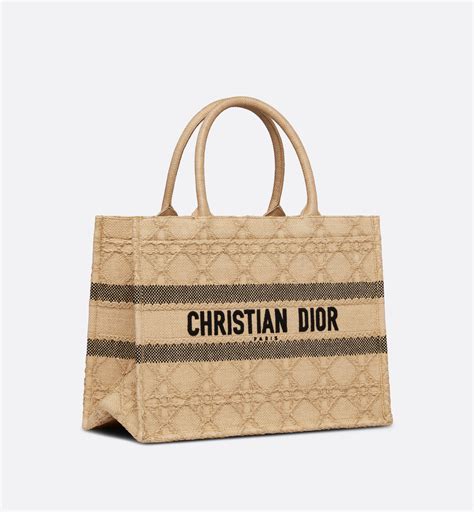 dior book tote raffia.